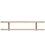 10 ft Double Adjustable Wall Mount Barre