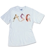 Personalized Name Tee with Alphabet in Motion Letters