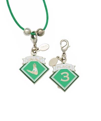 3rd Place Vault Charm & Cord Necklace FREE SHIPPING