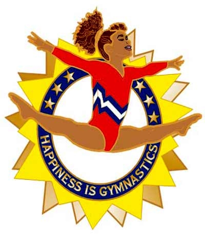 Happiness Is Gymnastics Pin