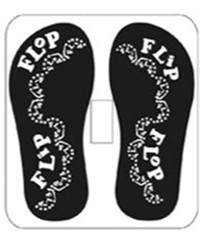 Flip Flop Super Sized  Single Light Switch Plate