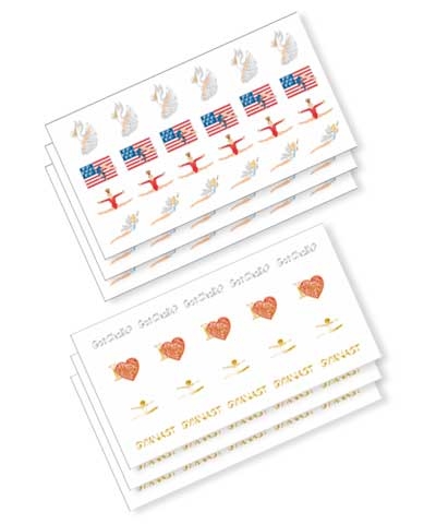 Color & Glitter Tattoo (6 Sheets)