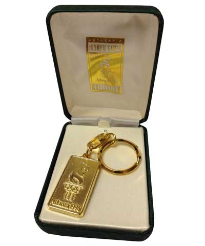 1996 Olympics Gold Plated Keychain