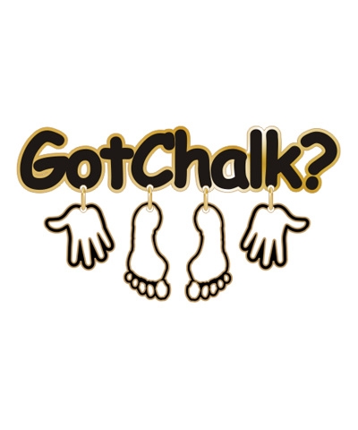 Got Chalk Dangle Pin