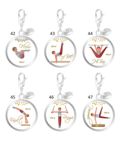 Little Boys Events Ball Charms (Set of 6)