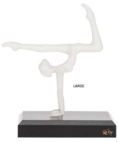 Stag Handstand Glass Figurine