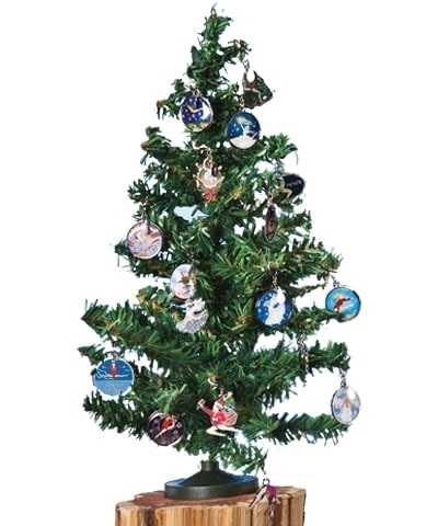 Christmas Tree with Retro Xmas Charm Set