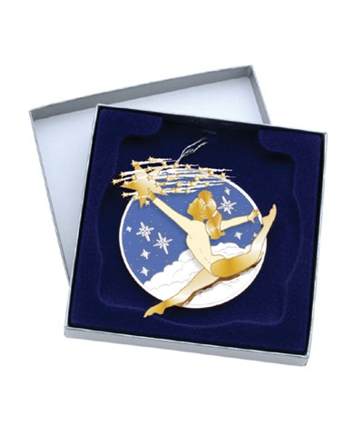 "Stag Split" Christmas Ornament