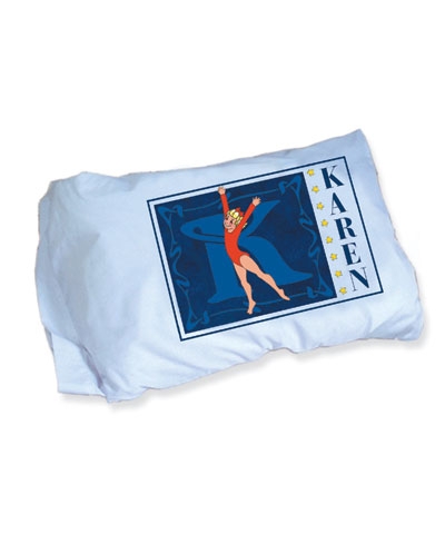 Personalized Gymnastics Pillow Case