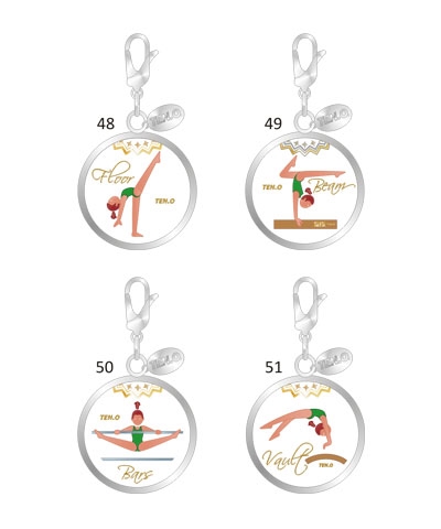 Little Girls Events Ball Charms (Set of 4)