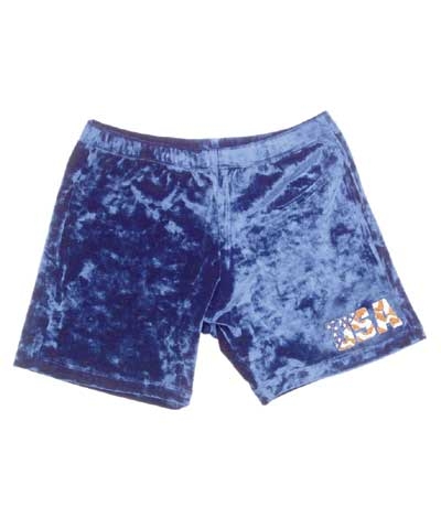 USA Velvet Sapphire Workout Shorts FREE SHIPPING