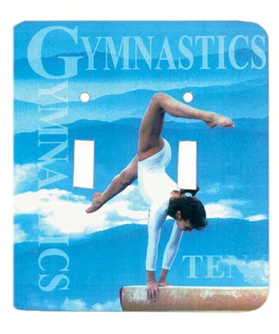 Beam Stag Handstand Double Light Switch Plate