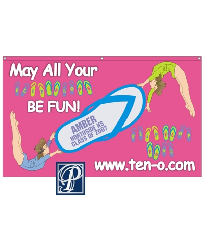 Personalized Flip Flop Banner