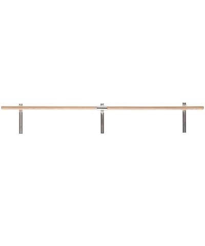 12 Ft Non Adjustable Wall Mounted Ballet Barre Bar Free Shipping