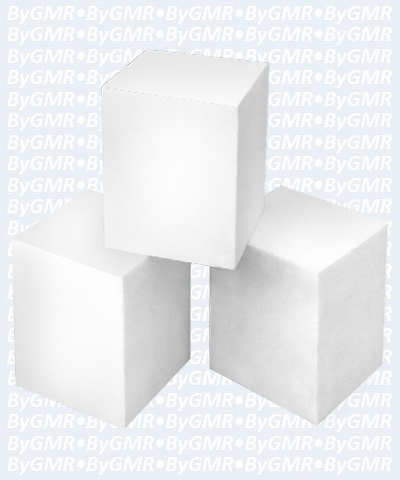 400 3"x3"x4" Spring Floor Foam Blocks