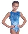 Lilies of Jade Ocean Blue Velour Leo