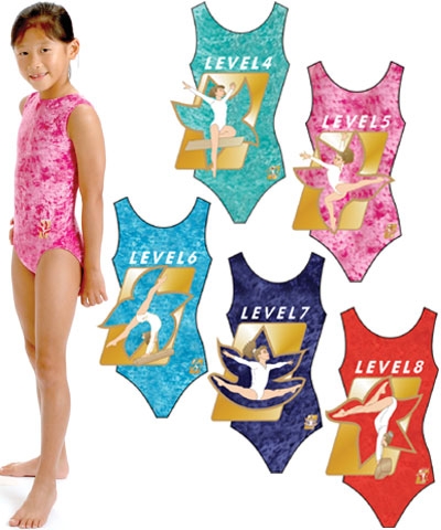 Red Level 8 Leotard