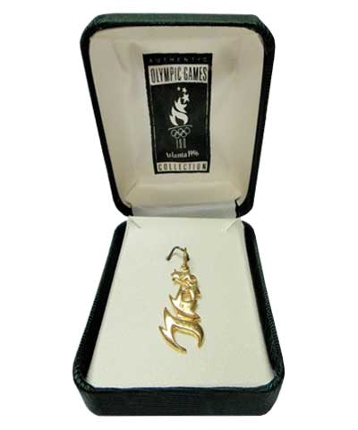 1996 Olympics Gold Plated Charm