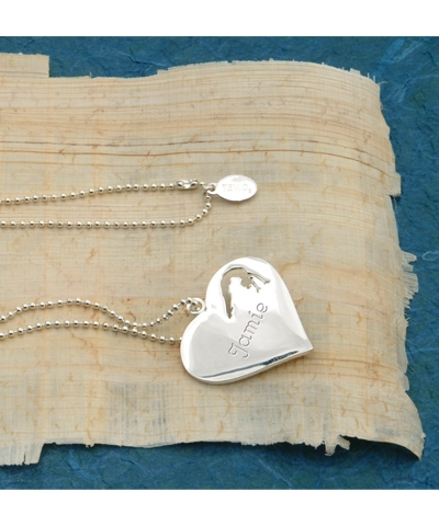 Engravable Gymnastics Heart Necklace