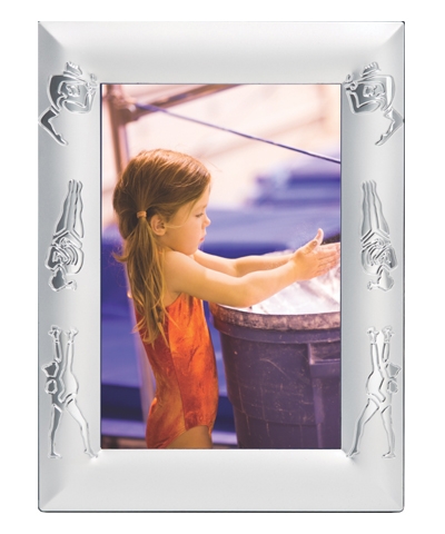 Embossed Gymnastics Picture Frame