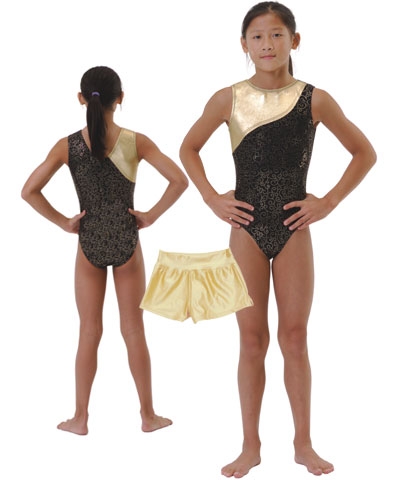 Gold On Gold Filigree Lycra Leo