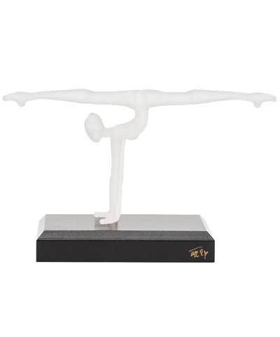 Split Leg Hand Stand Glass Figurine