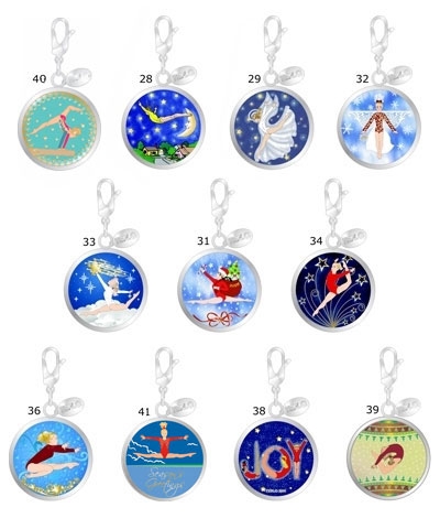 Christmas Ball Retro Charms (Set of 11)