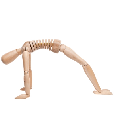 20" Wooden Female Gymnastics Tumbler Manikin