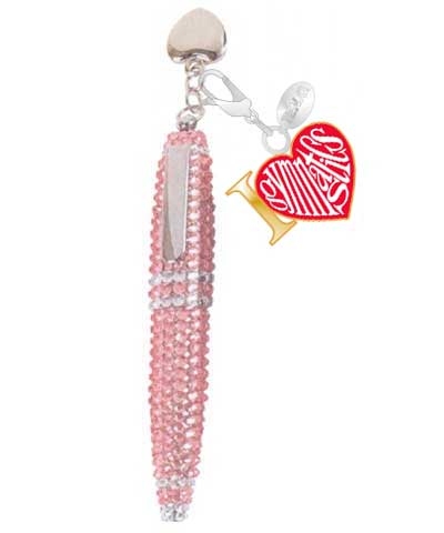 Love Gymnastics Pink Rhinestone Ink Pen