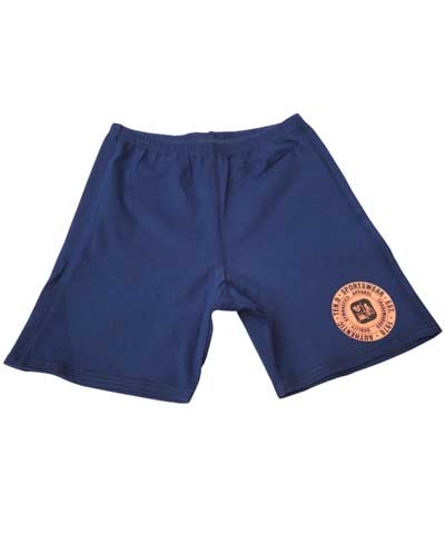 10.0 Authentic Athletic Wear Navy Cotton Lycra Workout Shorts FREE SHIPPING