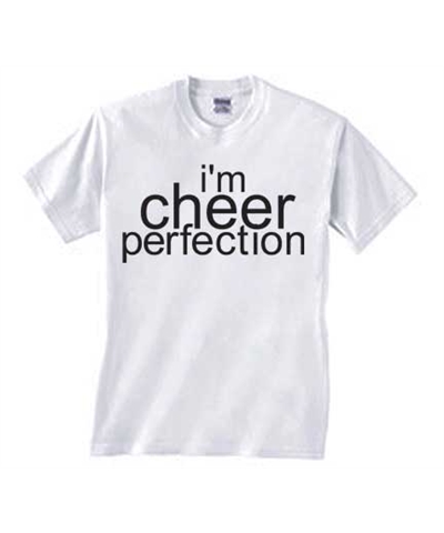 Cheerleader I'm Cheer Perfection Tee FREE SHIPPING